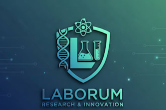 design a professional and modern laboratory logo for your brand