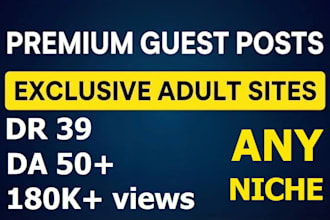 publish guest posts on my 5 high DR sites, any niche