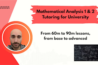 tutor complex maths analysis and algebra