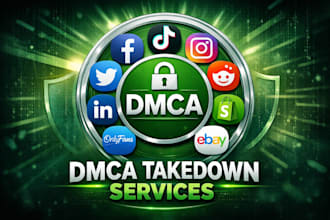 send dmca takedown notice to remove leaked, illegal, copyright violating content