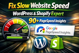 fix slow website speed for shopify and wordpress