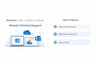 fix windows,mac, onedrive and outlook issues remotely