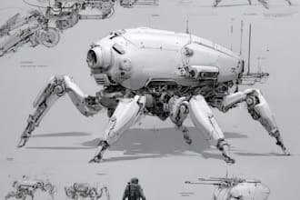 spectacular robots, cyborgs and mechs