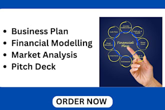 craft a professional business plan with marketing strategy and financial model