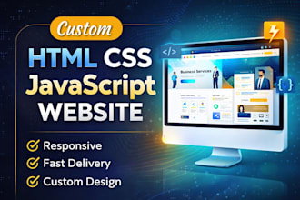 build a responsive HTML CSS javascript website