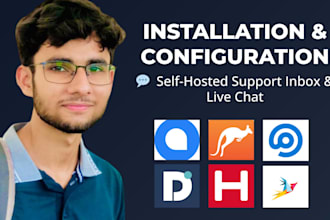 install chatwoot, freescout, zammad, osticket and dolibarr
