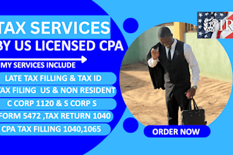 do US tax returns, bank, UK company tax vat, corporation tax returns 1120 5472
