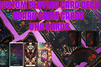 design a custom playing card deck board game cards uno cards