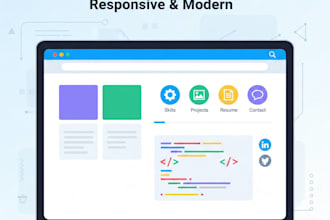 design a personal portfolio website for job seekers and freelancers
