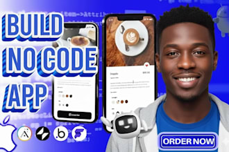 build custom no code app using adalo, flutterflow bubble, mobile app development