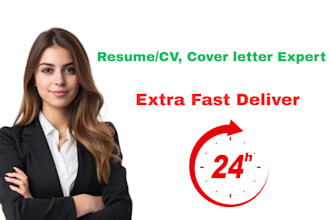 write resume, CV, cover letter