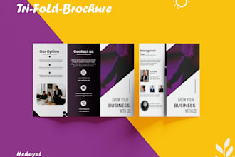 design bi fold,tri fold brochure