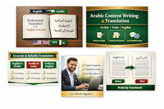 write professional arabic content for your business