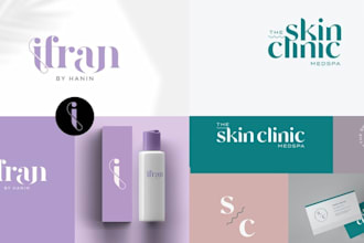 do modern cosmetic skincare and beauty logo designs