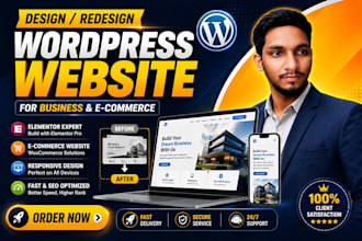 create wordpress website with elementor pro
