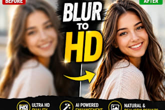 improve image quality to HD using ai enhancement