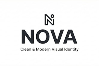 create a clean modern logo for startups and businesses