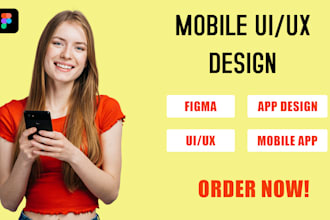 design professional mobile app UI UX in figma ios, android clickable prototype