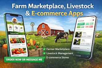 build farm marketplace livestock e commerce apps