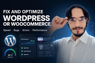 fix and optimize wordpress or woocommerce
