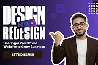 build hostinger website, hostinger website design, hostinger wordpress website