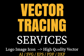 do professional image tracing and vector tracing manually