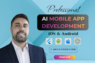 build a custom ai mobile app and ai chatbot using flutter