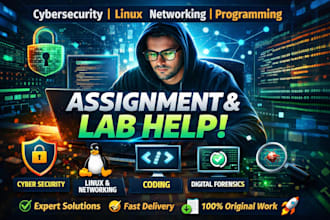 help you with cybersecurity assignment linux networking and labs