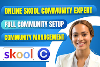 do skool online community setup skool community manager skool community setup