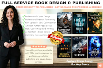 design your cover and handle book publishing