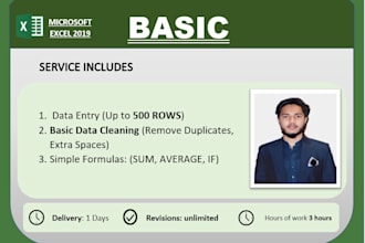 be your excel expert for formulas, report and data analysis