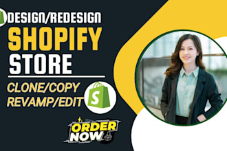 shopify website design redesign shopify store revamp shopify clone shopify store