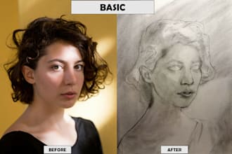 draw your photo as a classical roman or greek bust