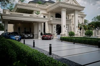 3d home exterior landscape design with walkthrough, backyards and garage remodel