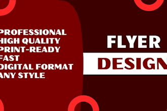 design eye catching and print ready flyers