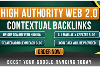 create SEO web 2 0 backlinks manually