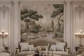 do 3d interior staging bedroom and kitchen remodel and interior furniture render