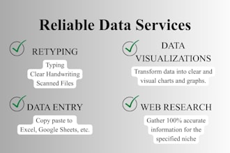 do professional data entry, word, excel, and powerpoint tasks