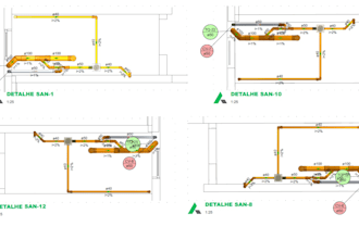 make project mep in qibuilder and revit hidrosanitary and electrical