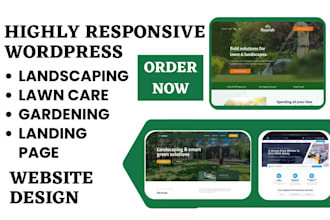 design lawn care landing page lawn care website landscaping gardening website