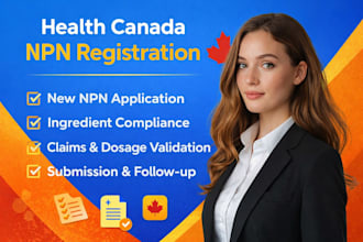 register npn for health canada supplements and natural products