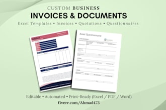 create editable invoices, quotations and business documents