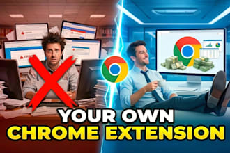 develop custom chrome extensions for automation and scraping