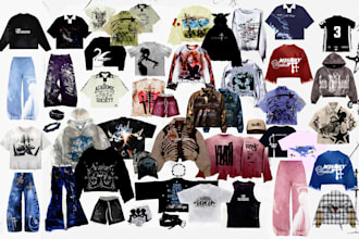 create premium luxury y2k streetwear designs for your clothing brand