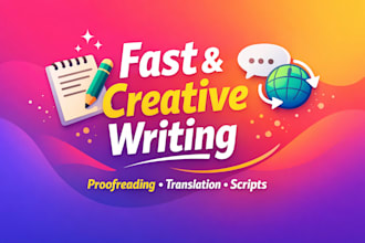 proofread, rewrite and edit your english or french texts and scripts
