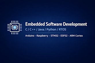 develop professional embedded firmware for microcontrollers and rtos