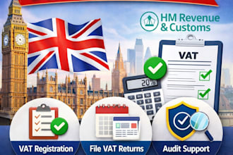 register your business for UK vat and file vat returns