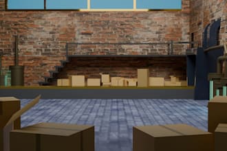 model any custom 3d environment using blender