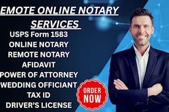 notarize usps form 1583 online remote notary same day ron