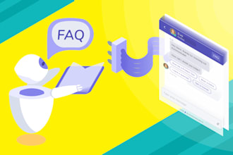 create smart faq chatbot for website, telegram, or messenger